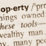 Dictionary definition of word property